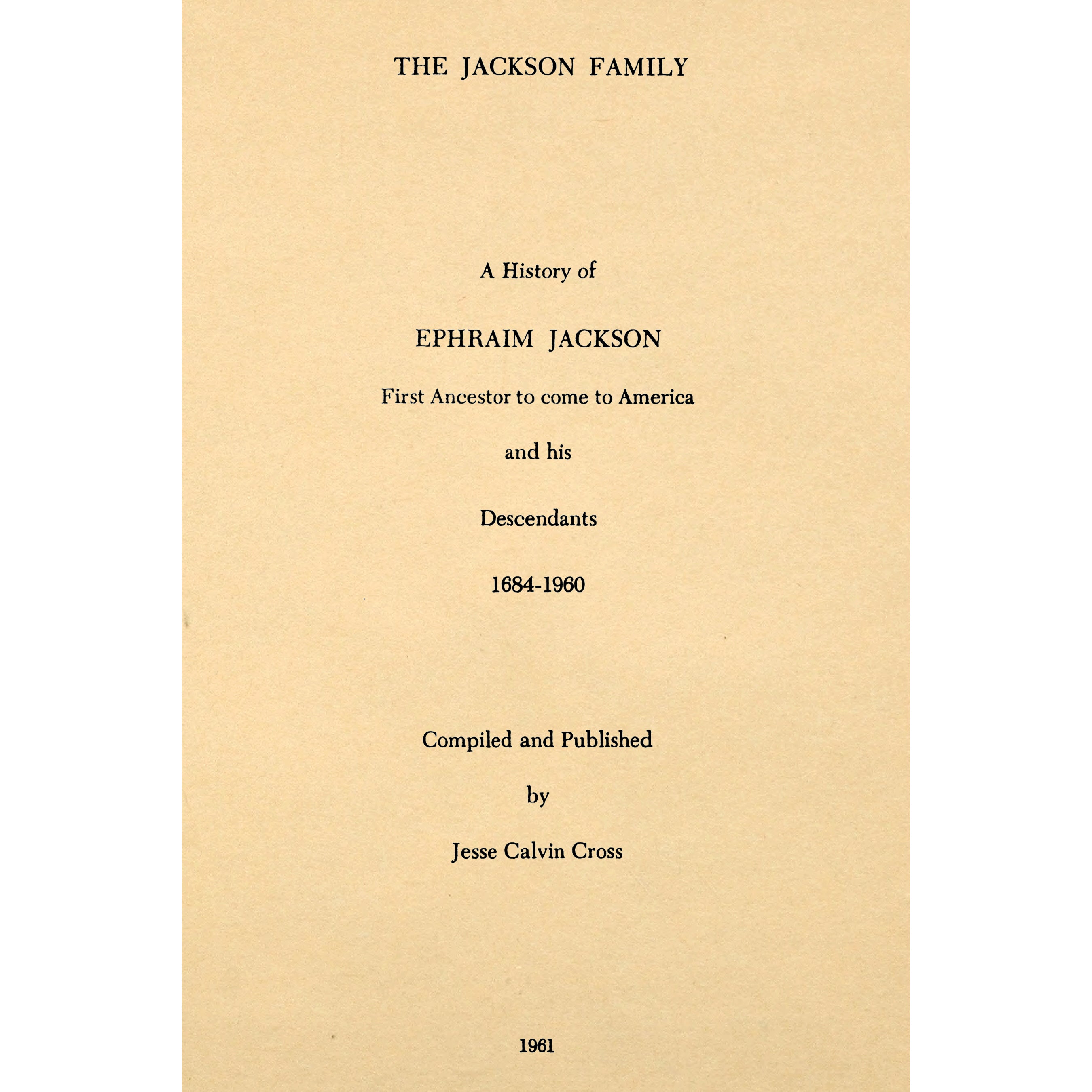 The Jackson Family;