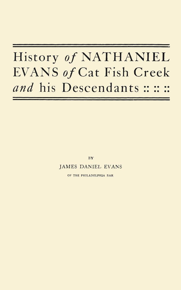 History of Nathaniel Evans