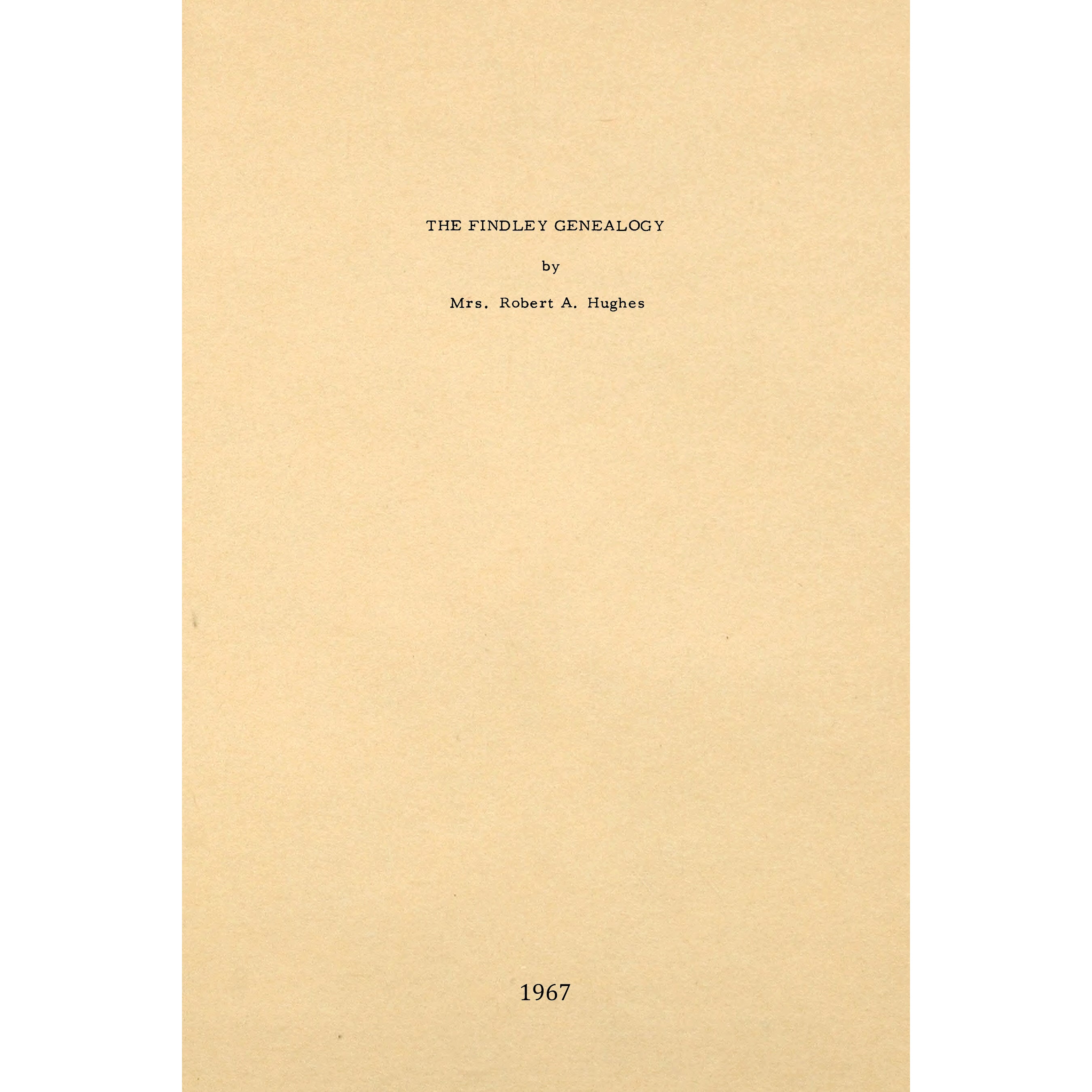 The Findley genealogy Apple Manor Press