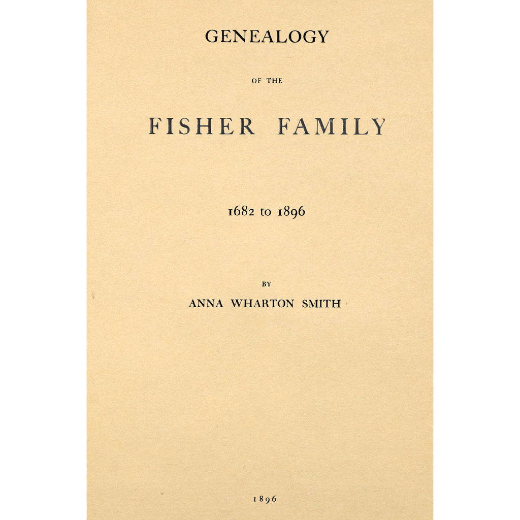 Genealogy of the Fisher Family