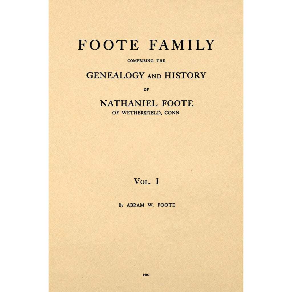 Foote Family, Vol. I