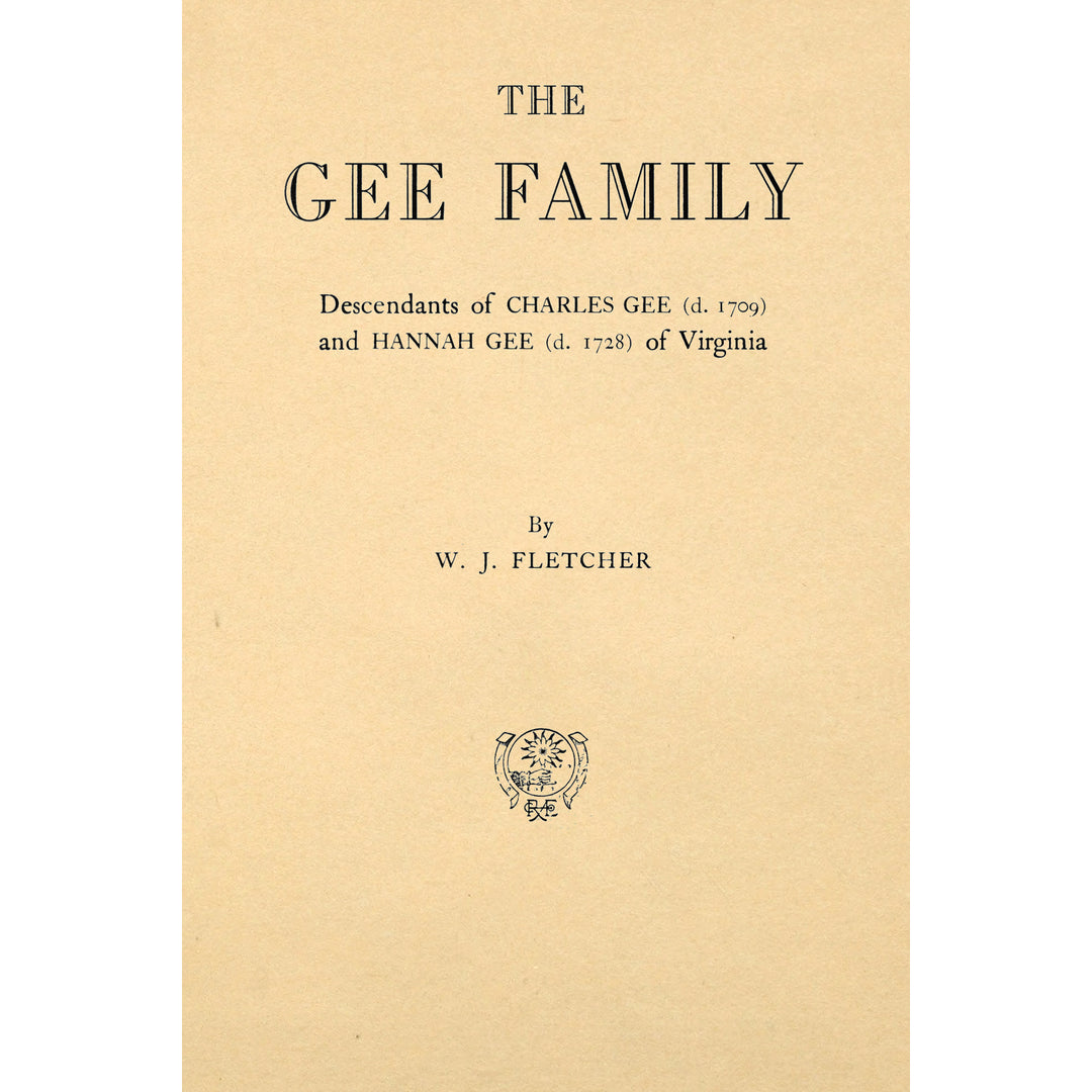 The Gee Family – Apple Manor Press
