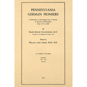 Pennsylvania German Pioneers