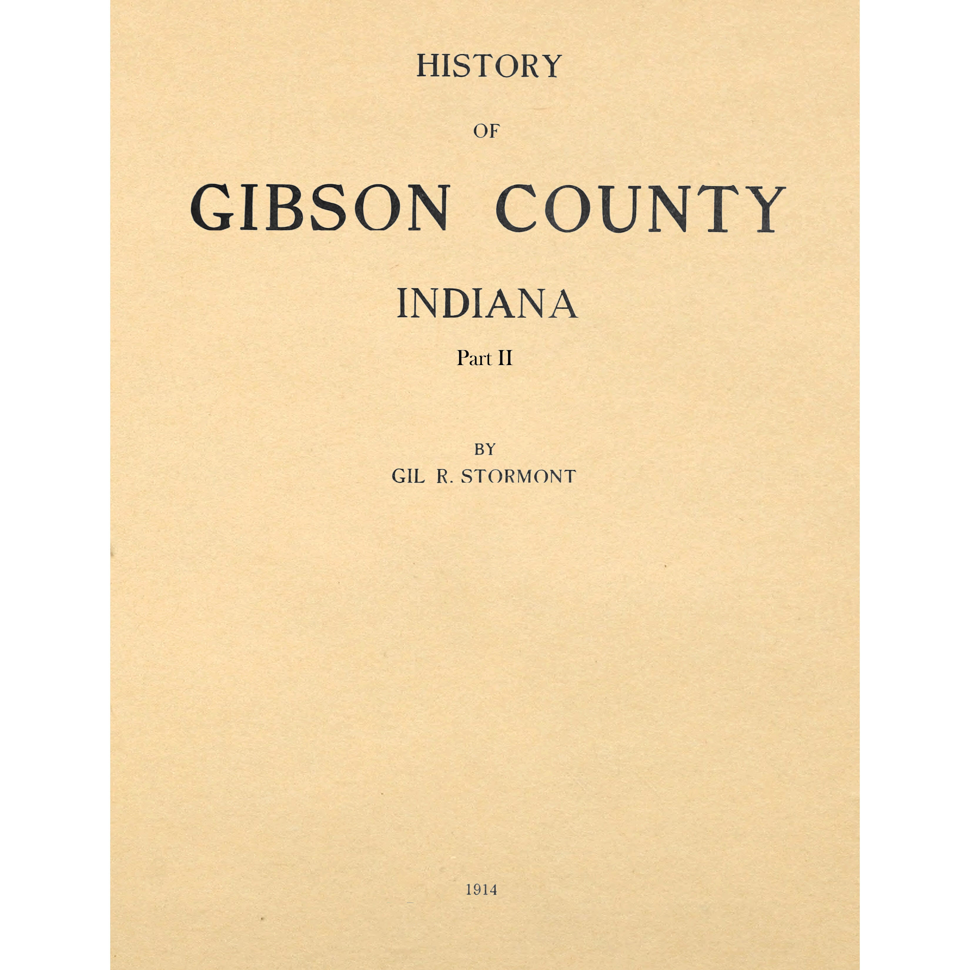 History Of Gibson County, Indiana