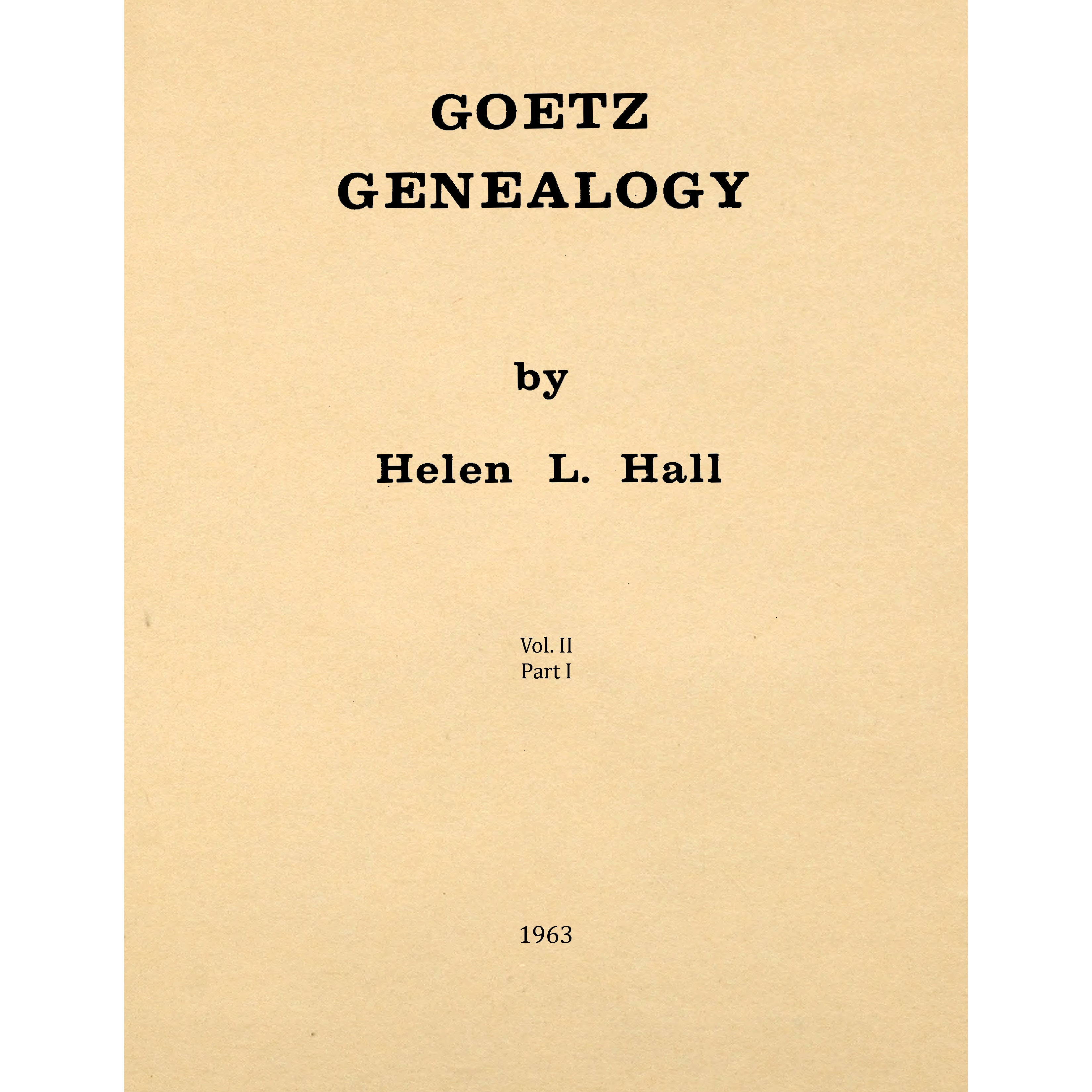 Goetz Genealogy