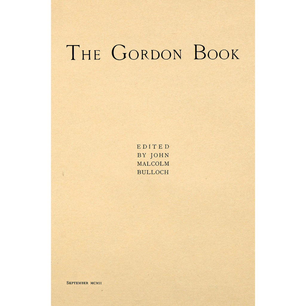 The Gordon Book