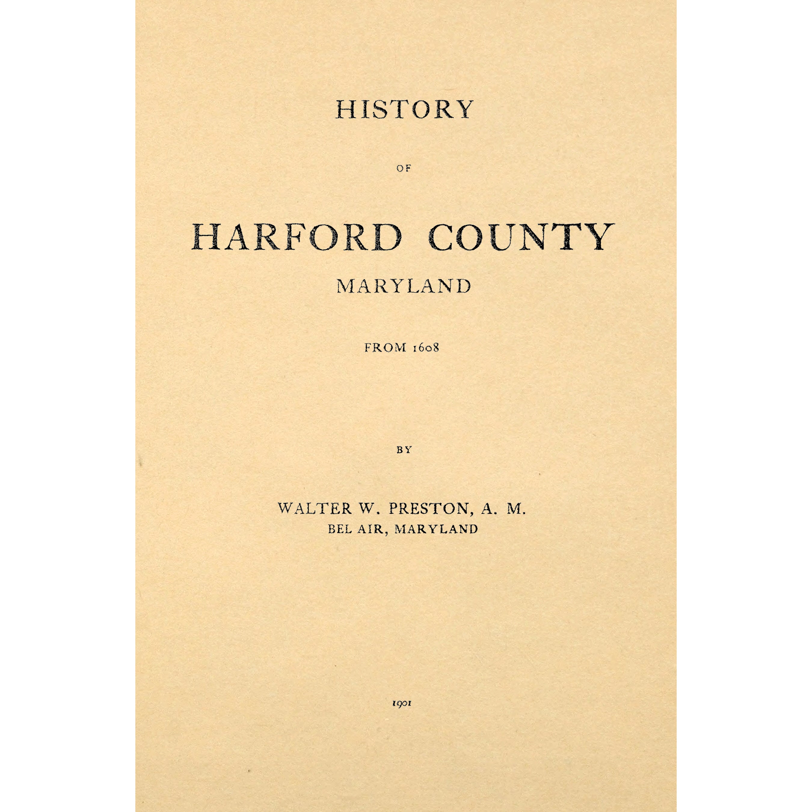 History of Harford County, Maryland;
