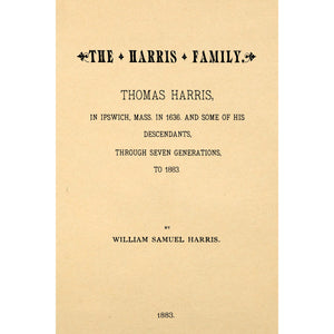 The Harris Family,  Thomas Harris,