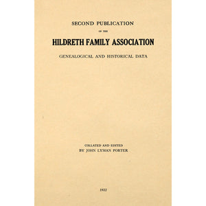 Second publication of the Hildreth family association