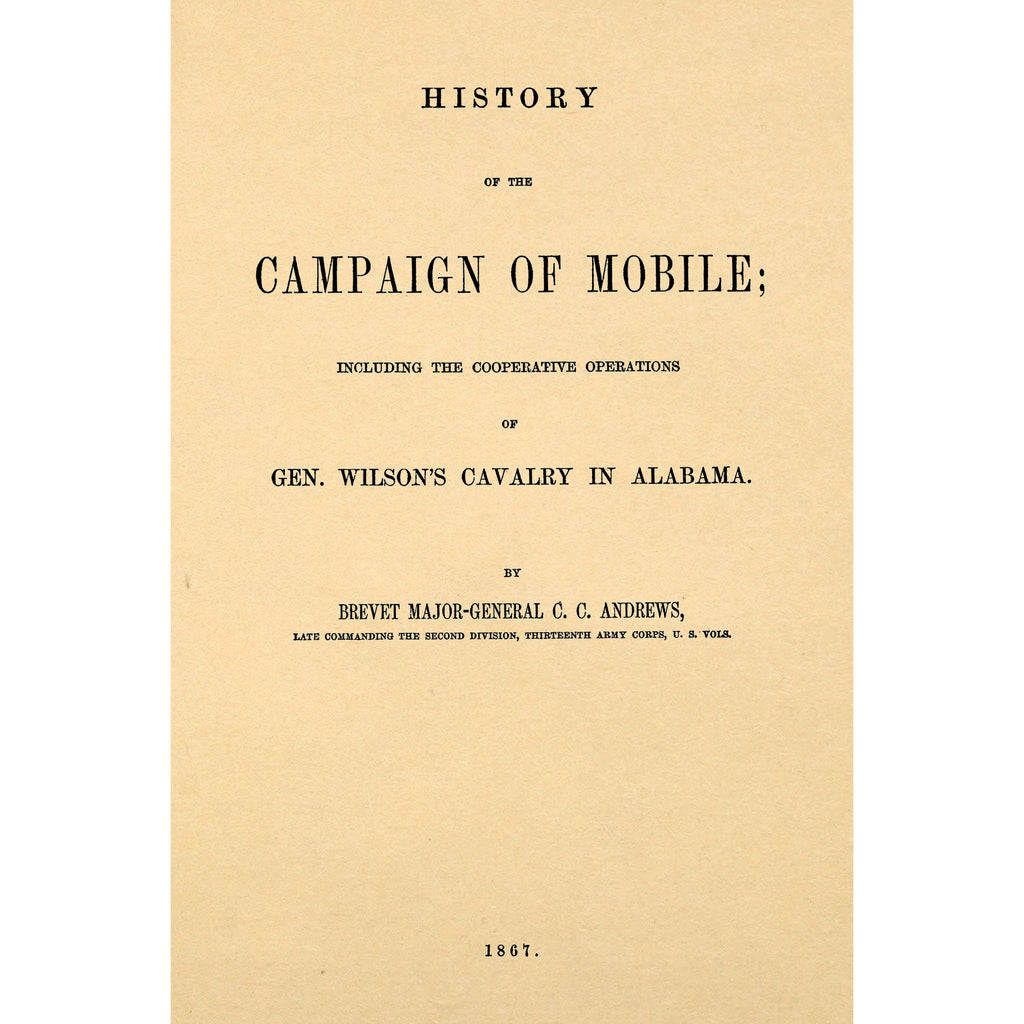 History of the campaign of Mobile.