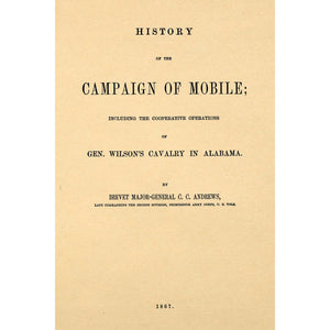 History of the campaign of Mobile.