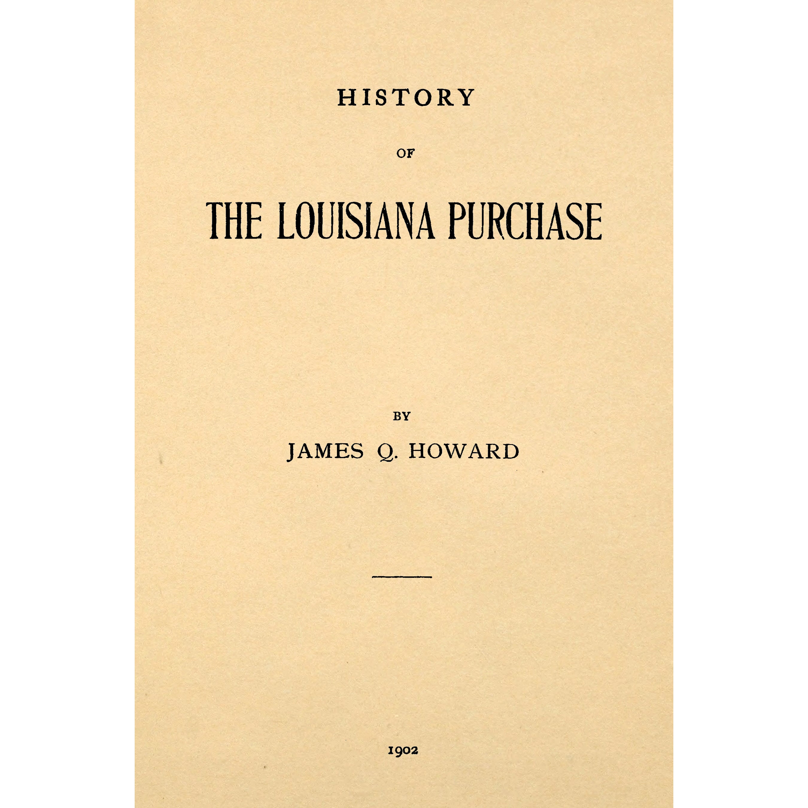 History of the Louisiana purchase