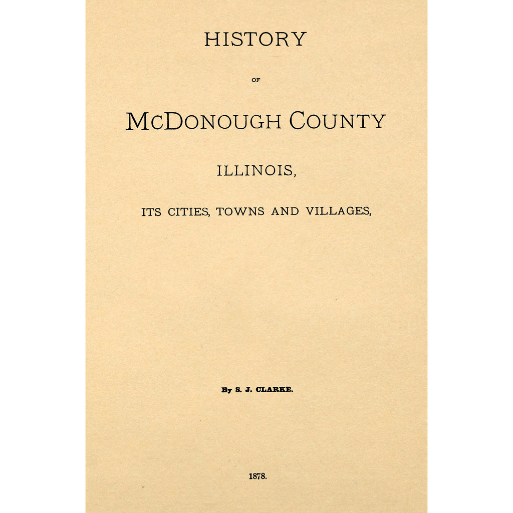 History of McDonough county, Illinois