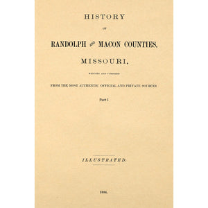 History of Randolph and Macon counties, Missouri