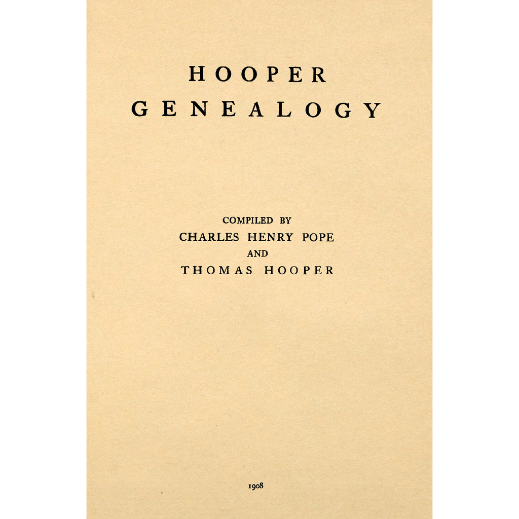 Hooper Genealogy
