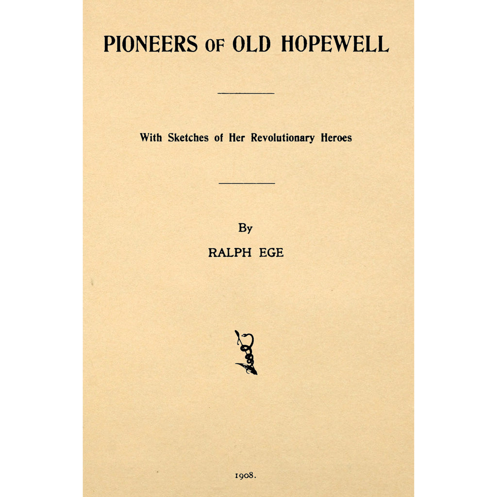 Pioneers of Old Hopewell
