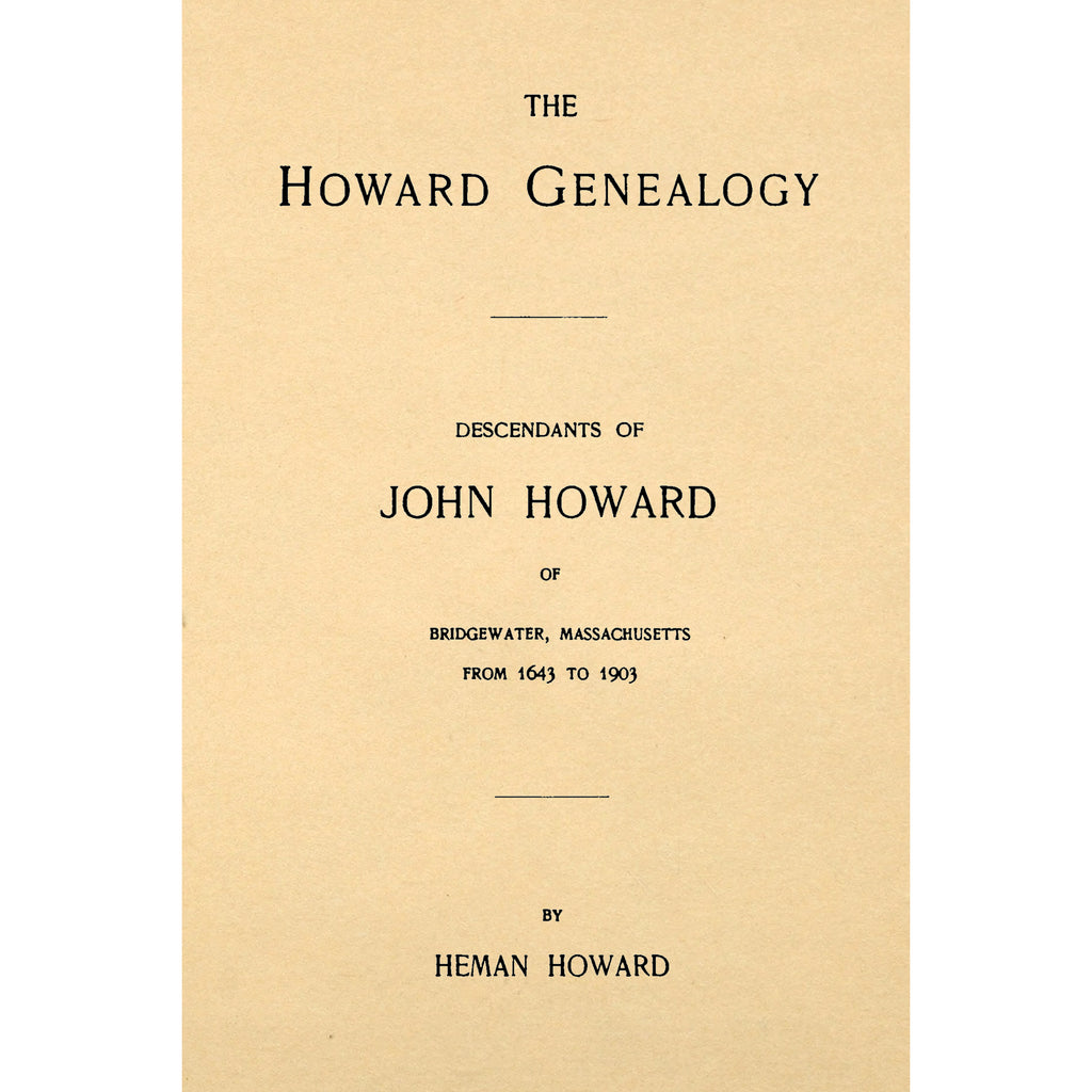The Howard Genealogy;