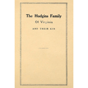 The Hudgins Family of Virginia