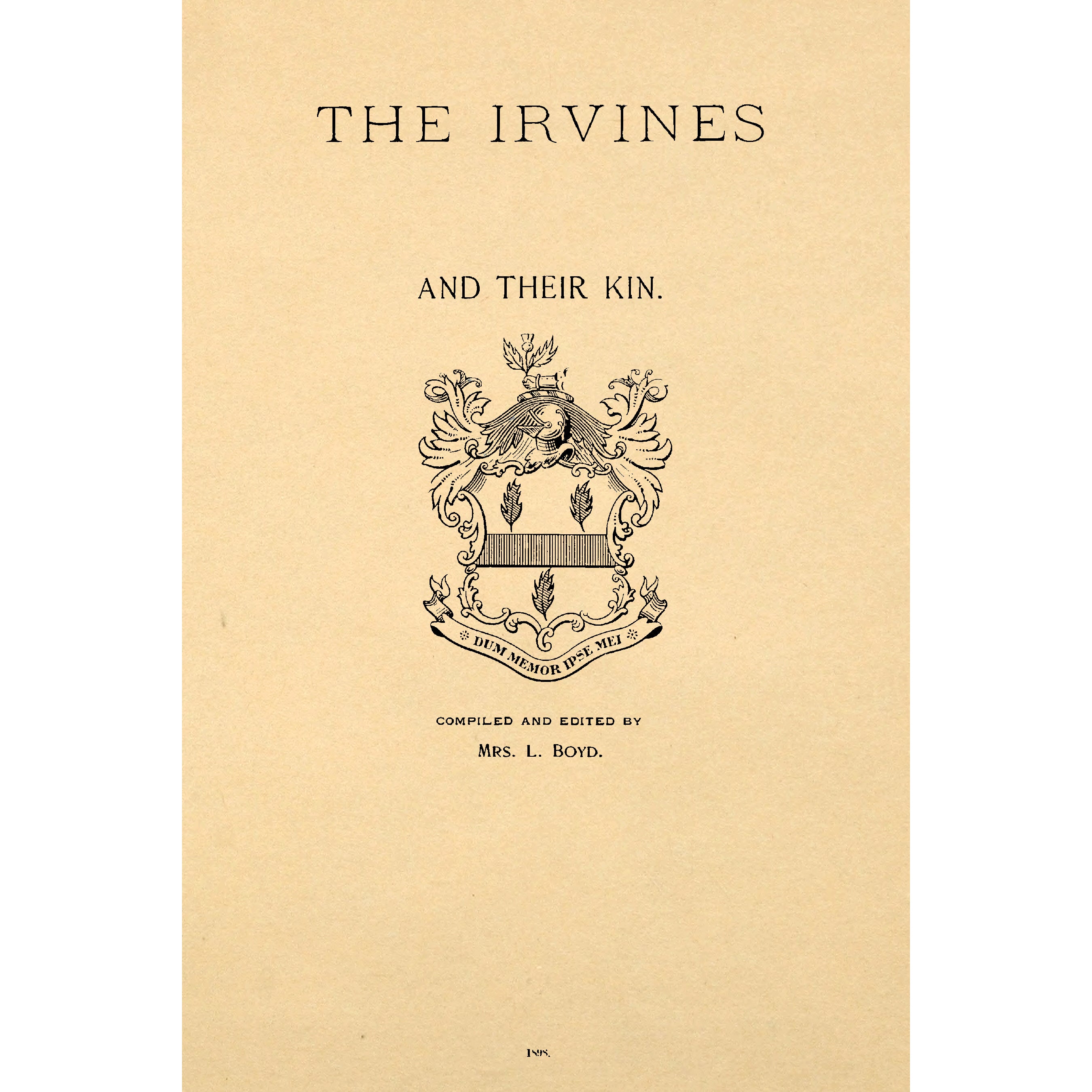The Irvines and their Kin