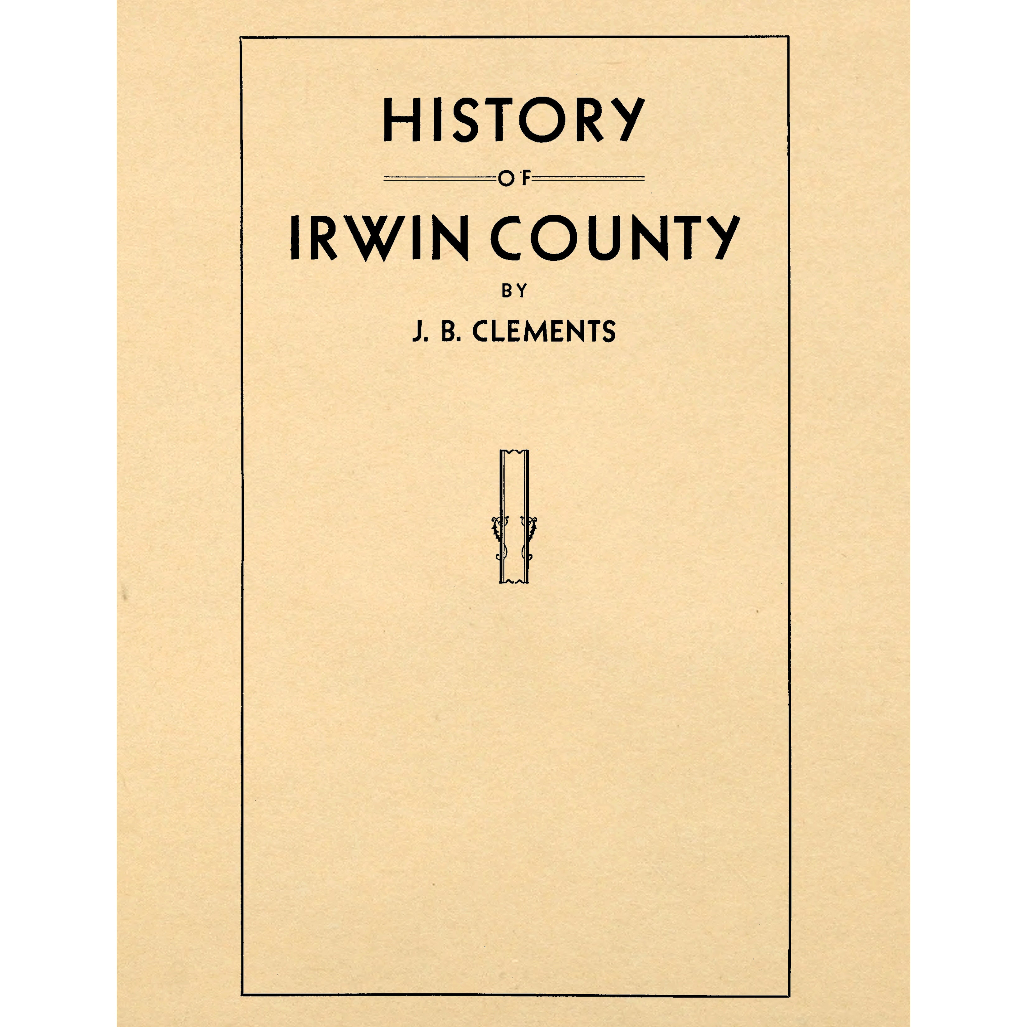 History of Irwin County [Georgia]