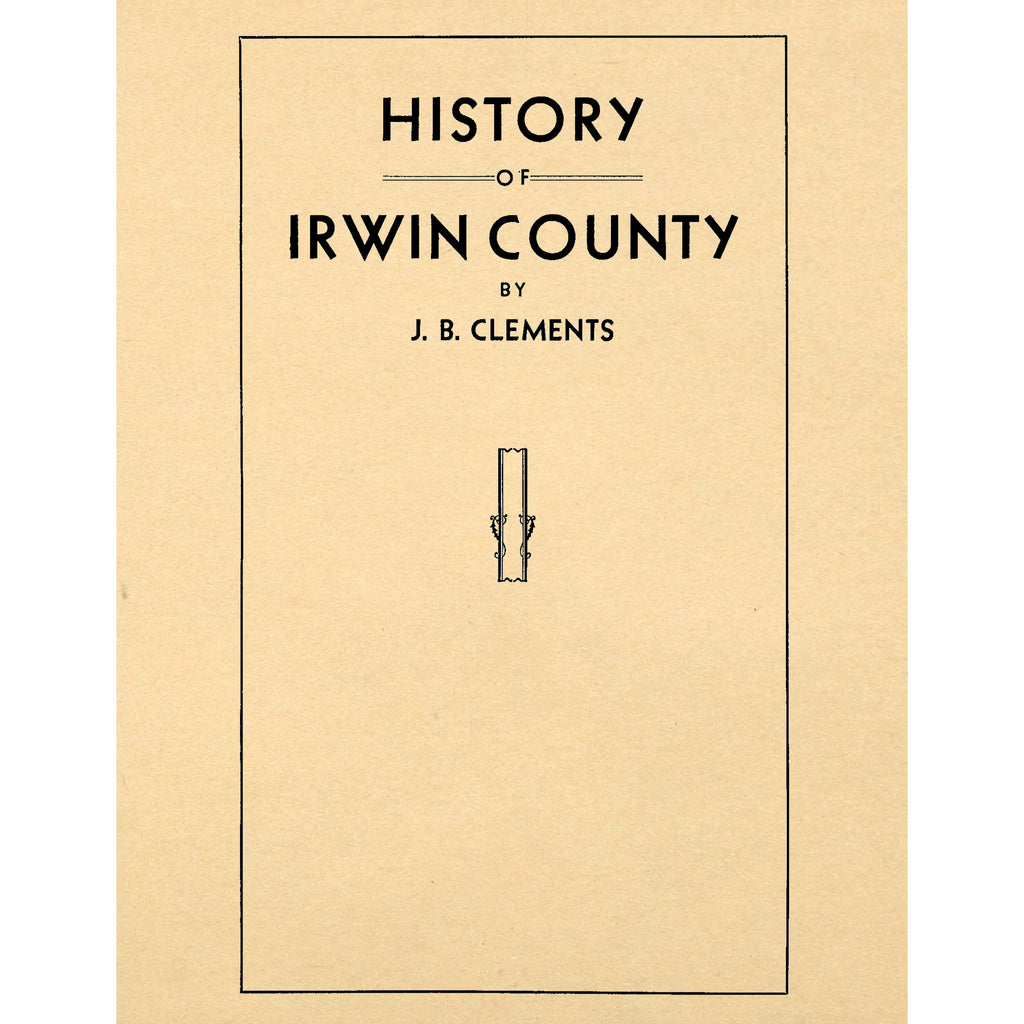 History of Irwin County [Georgia]