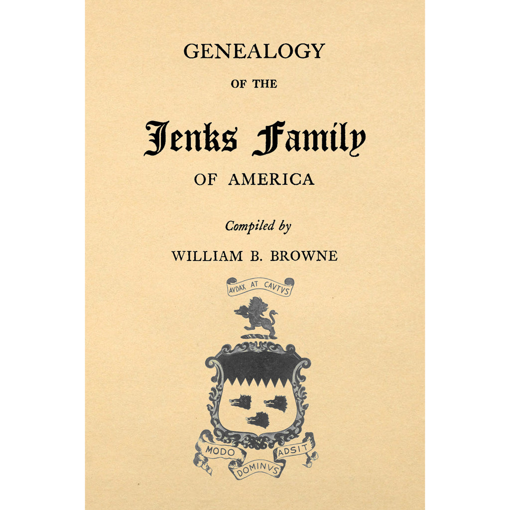 Genealogy of the Jenks Family of America