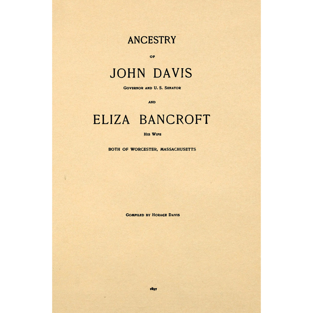Ancestry of John Davis