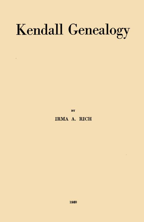 Kendall Genealogy
