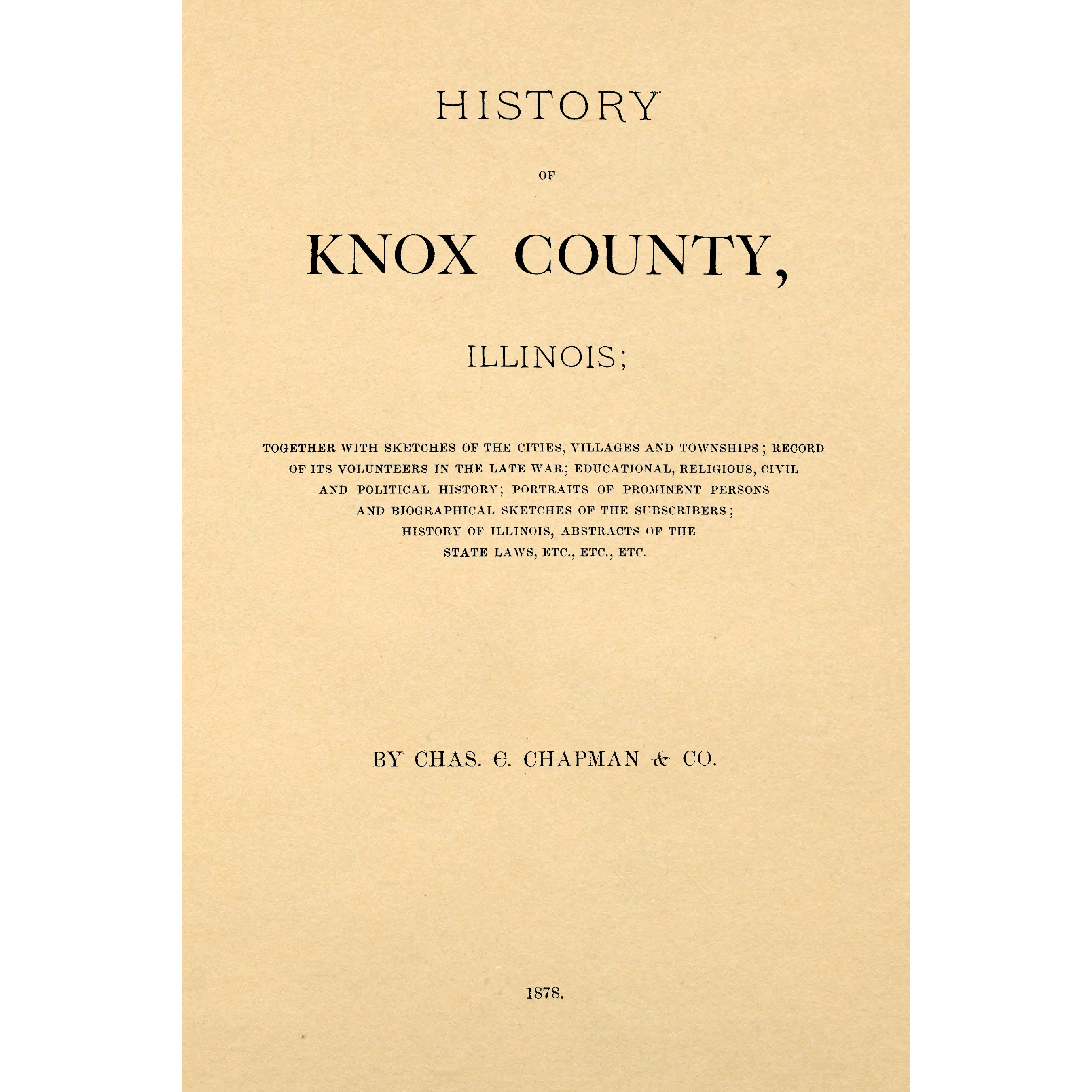 History of Knox county, Illinois