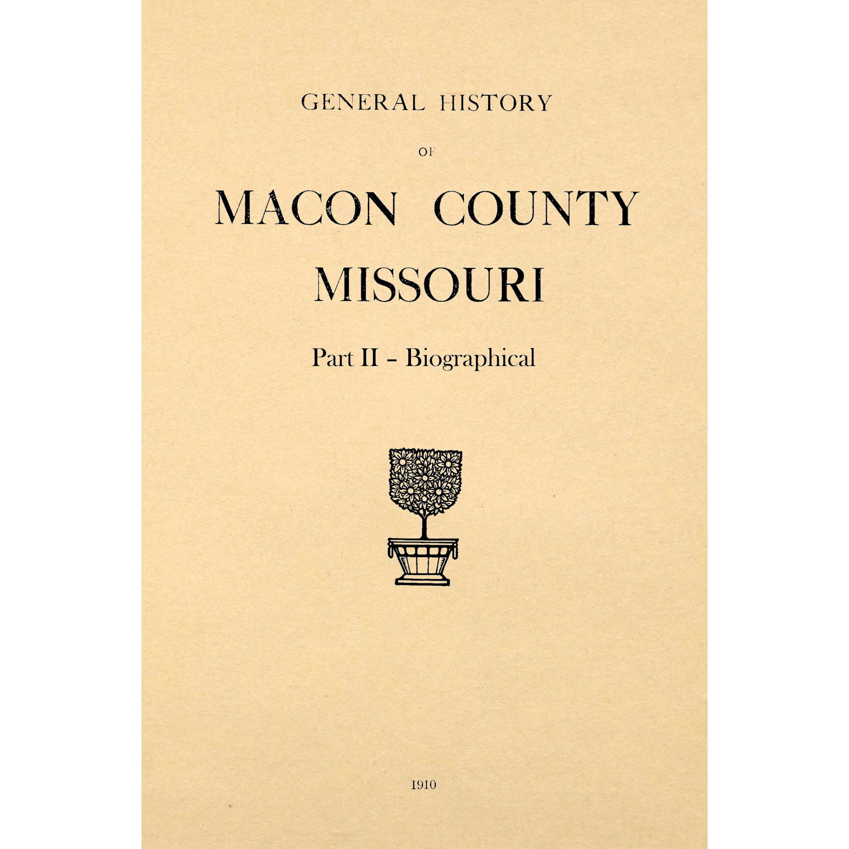General History Of Macon County Missouri