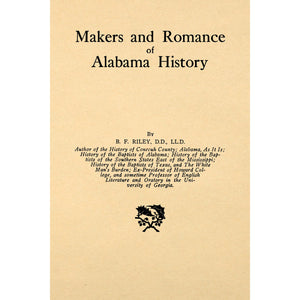 Makers and romance of Alabama history