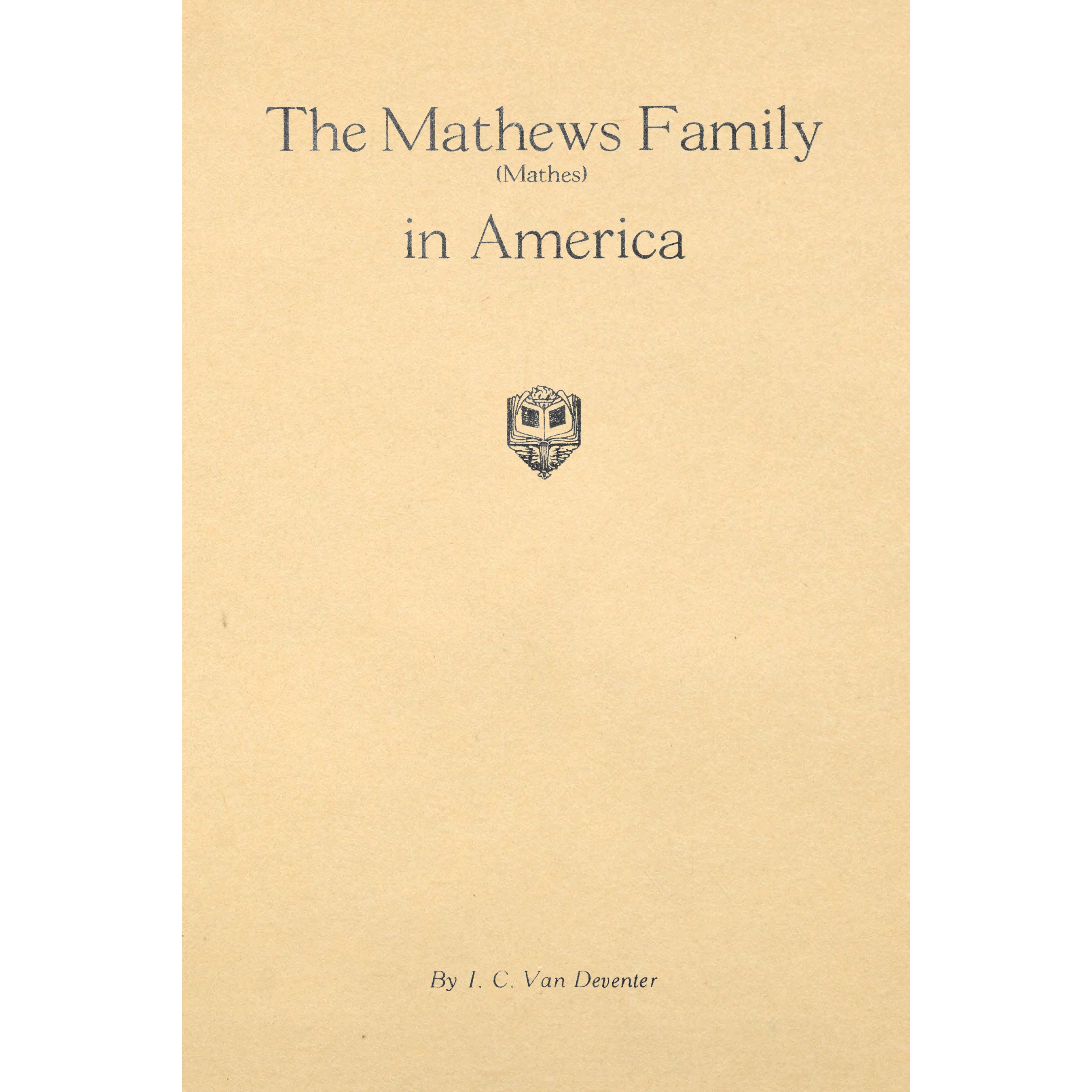 The Mathews Family in America