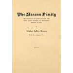 The Maxson Family; Descendants of John Maxson and Wife Mary Mosher of Westerly Rhode Island
