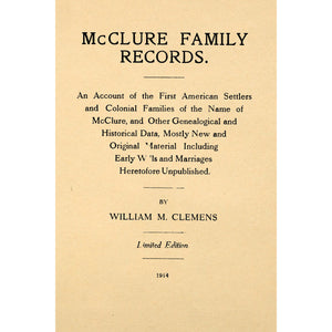 McClure Family Records