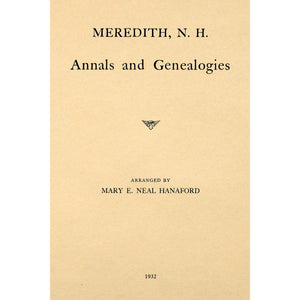 Meredith, N.H. : annals and genealogies