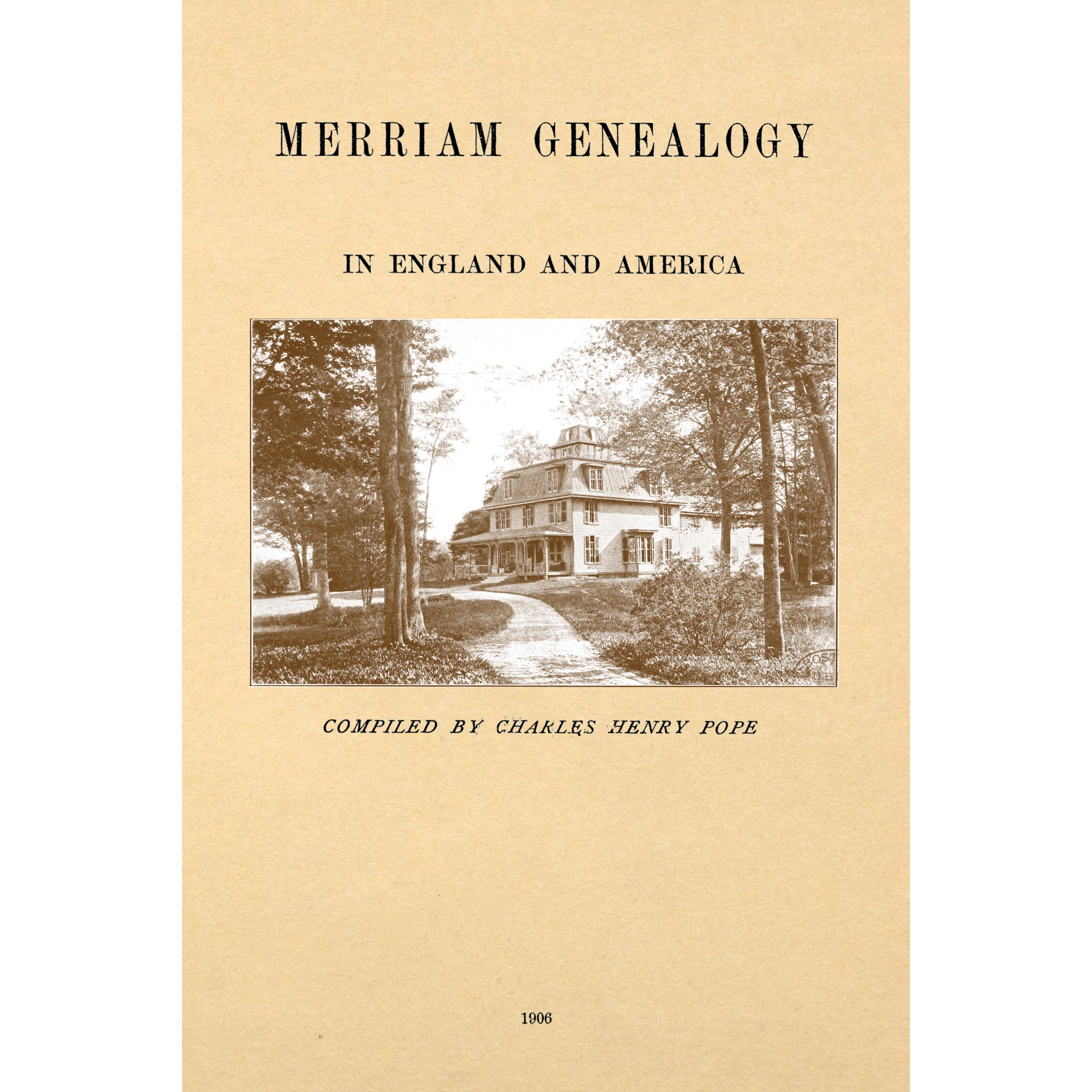 Merriam genealogy in England and America