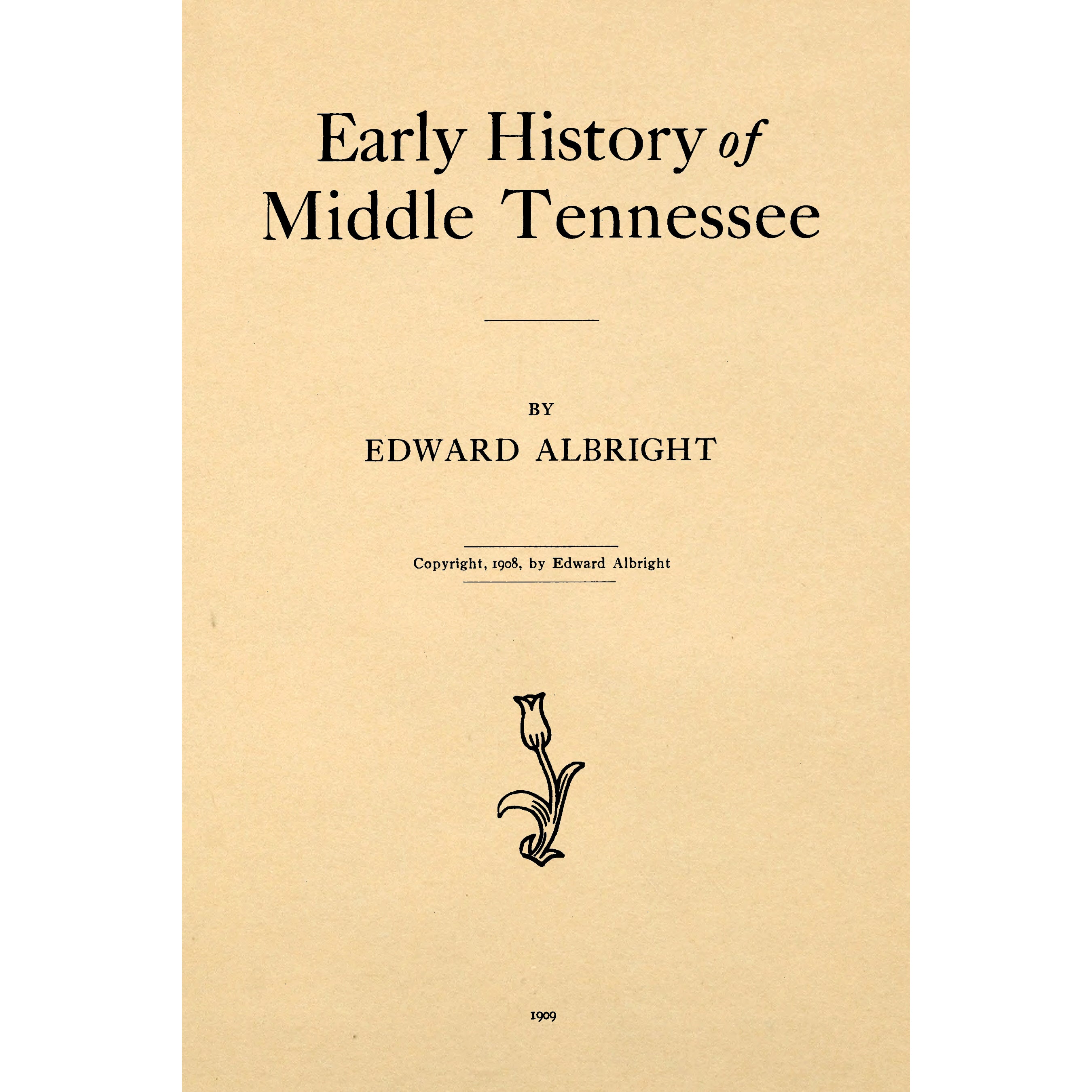 Early history of Middle Tennessee