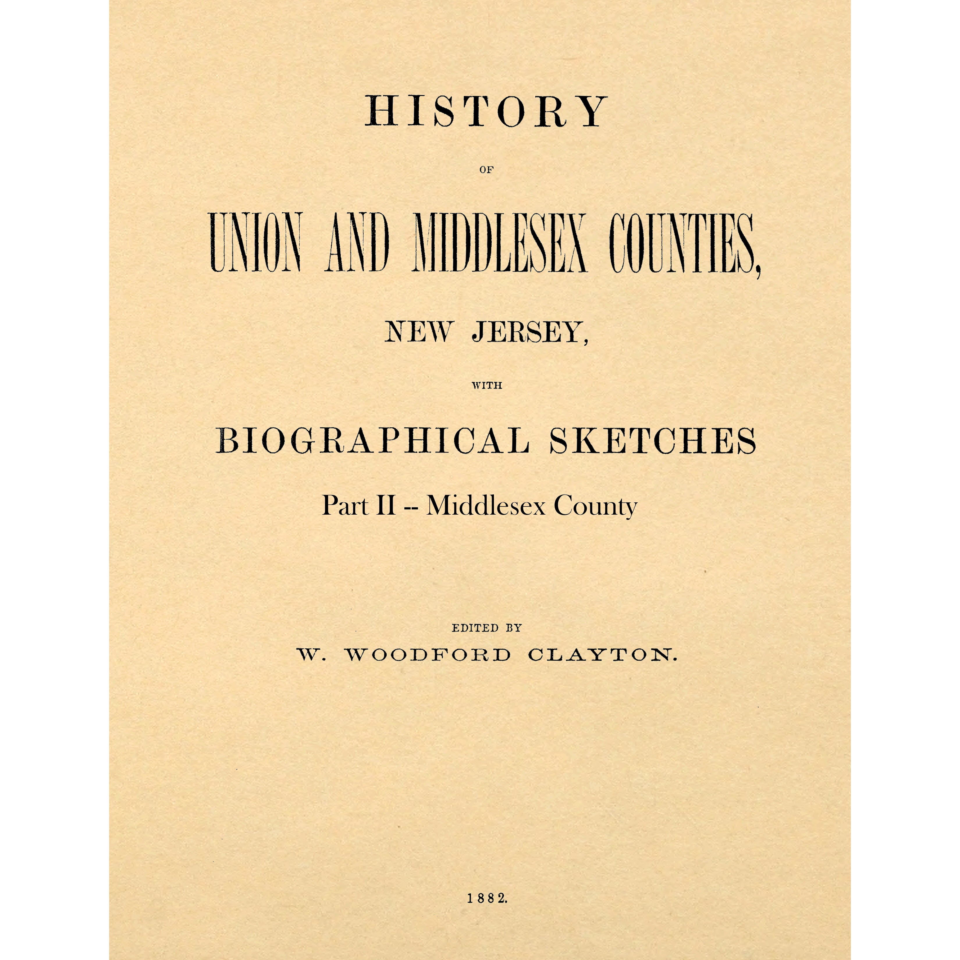 History of Middlesex County, New Jersey