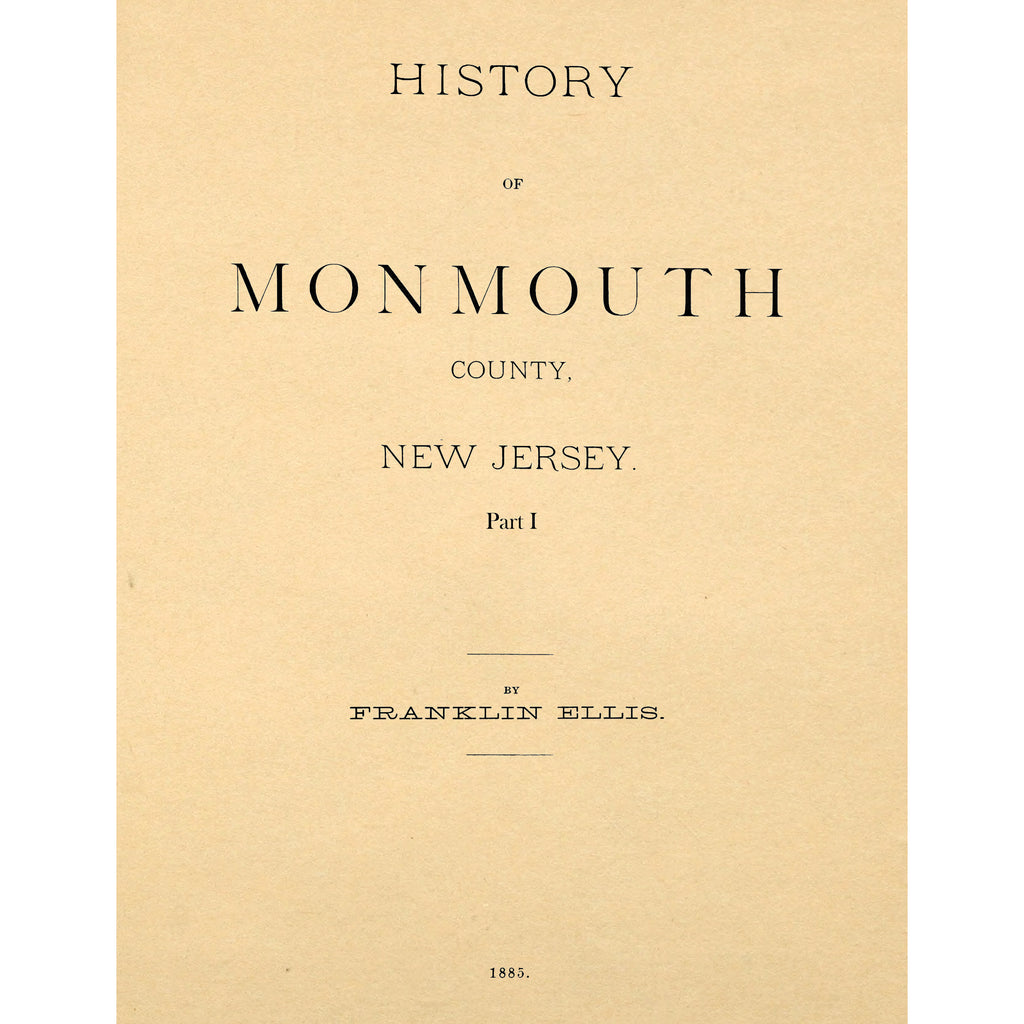 History Of Monmouth County New Jersey