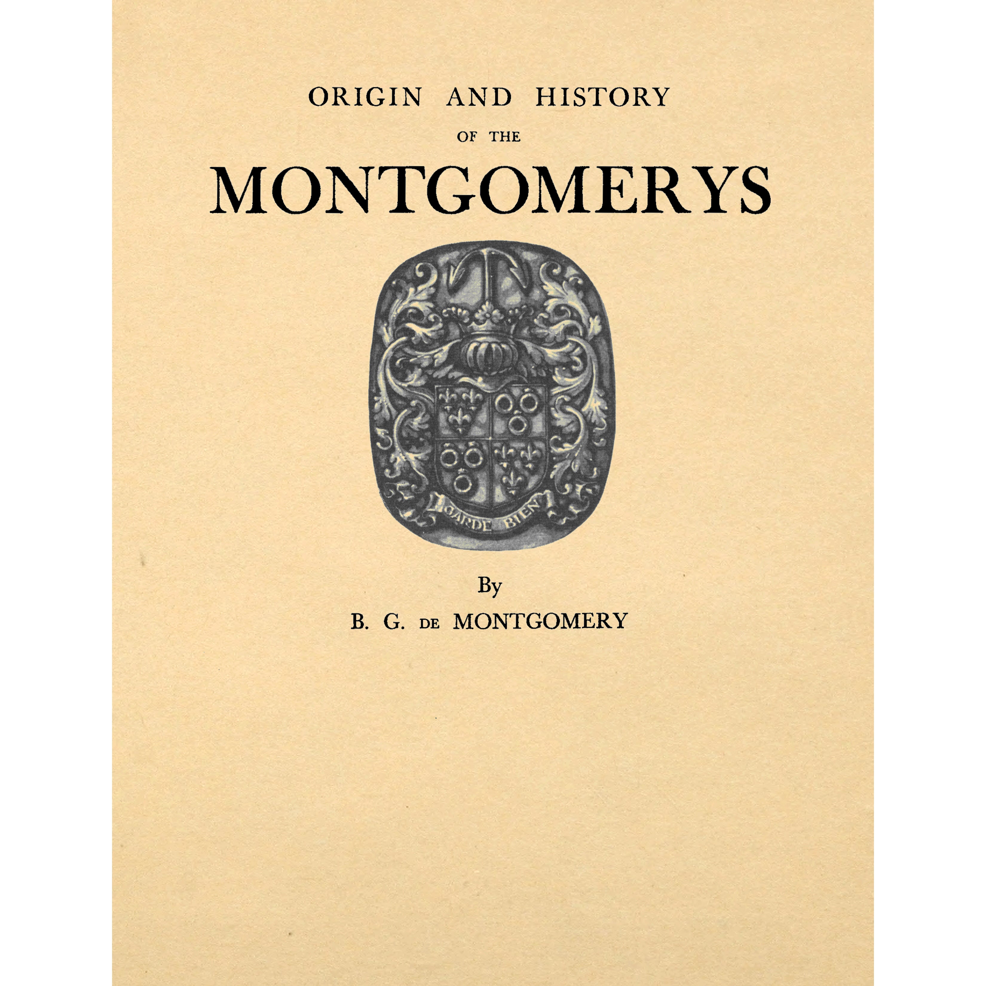 Origin and History of the Montgomerys