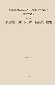 Genealogical and Family History of New Hampshire