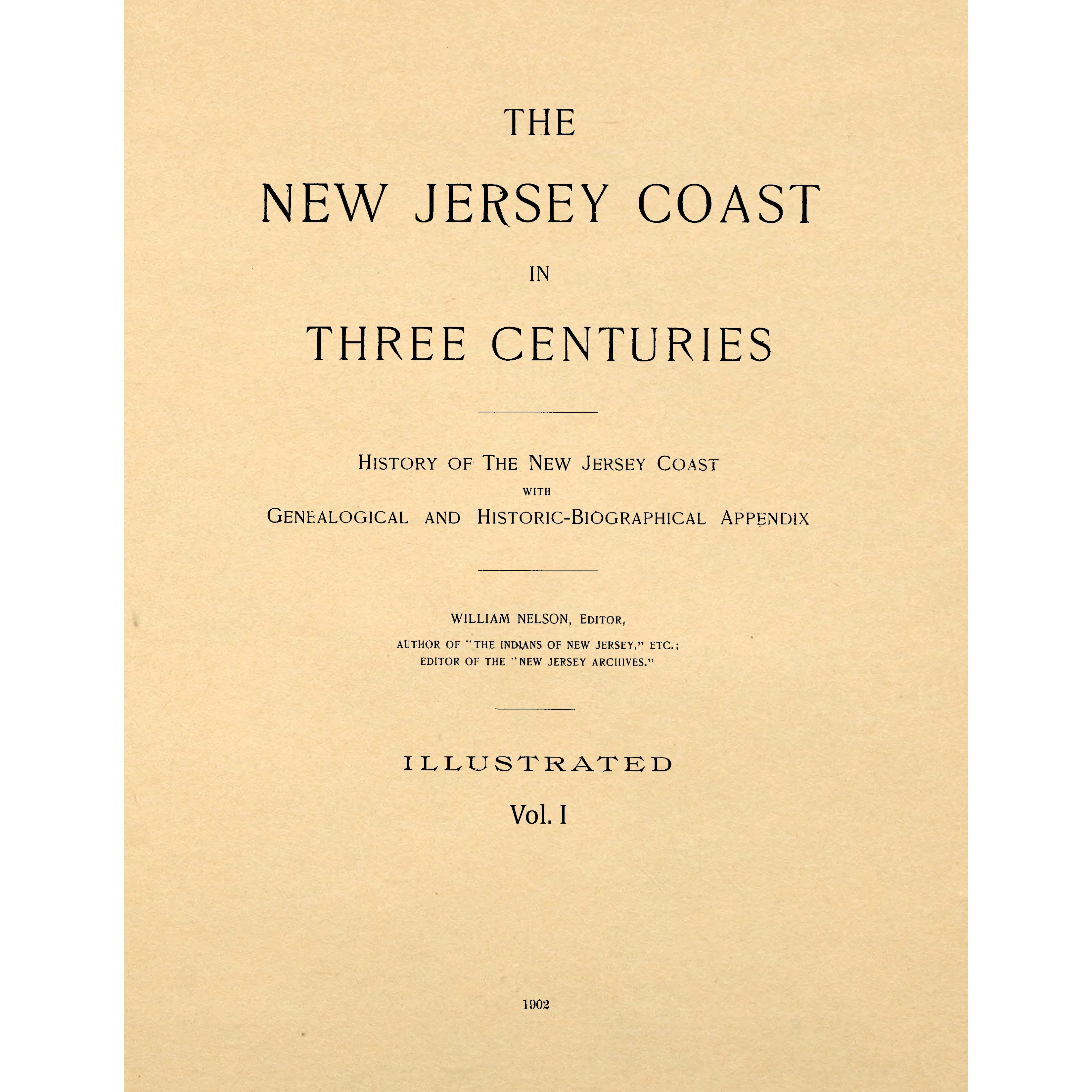 History of the New Jersey coast  Volume 1
