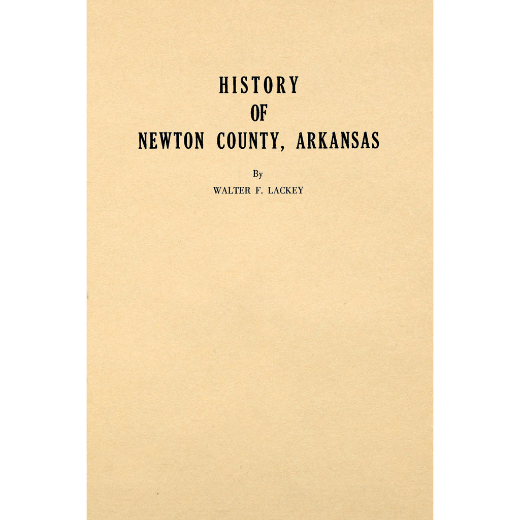 History of Newton County, Arkansas