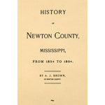 History of Newton County, Mississippi from 1834 to 1894