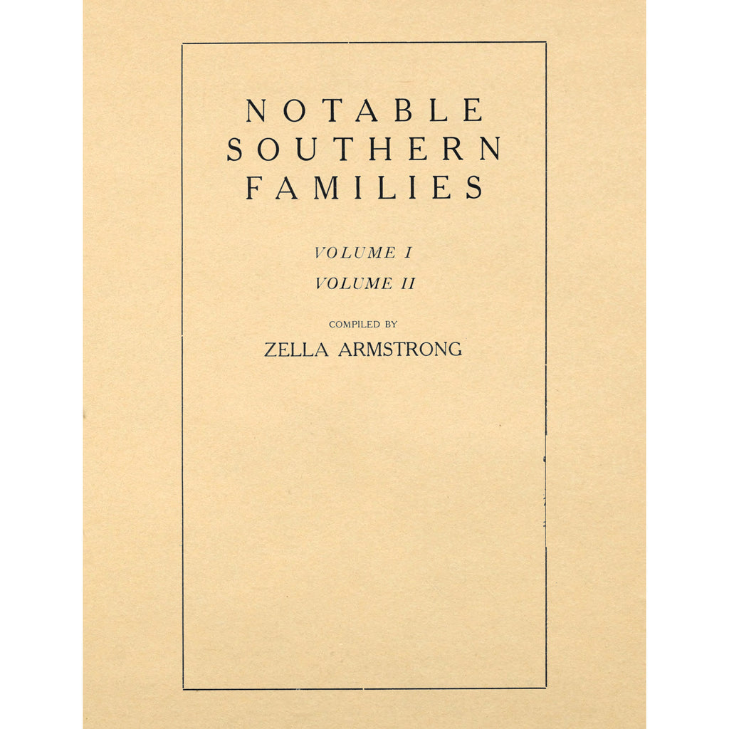 Notable Southern Families