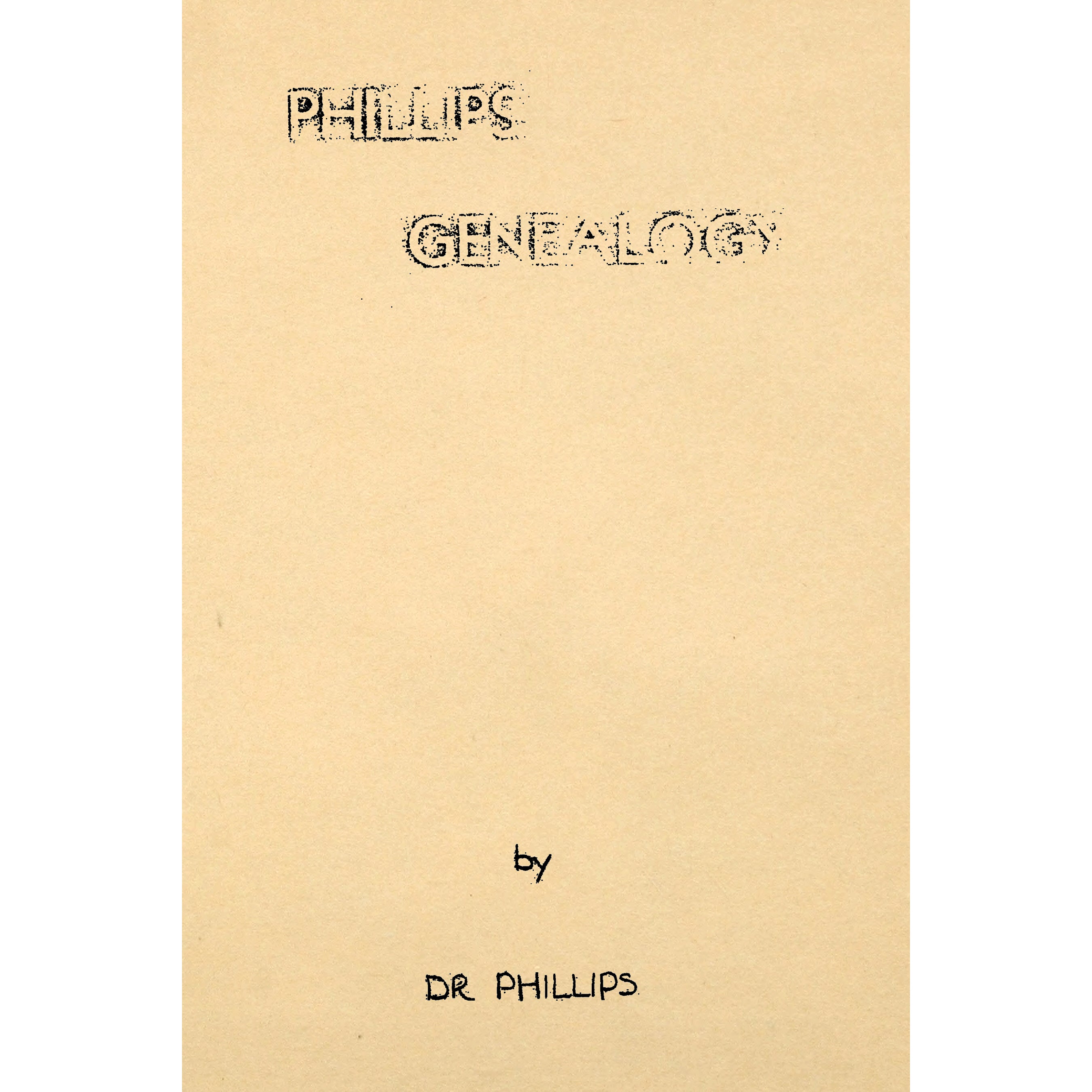 Phillips Genealogy
