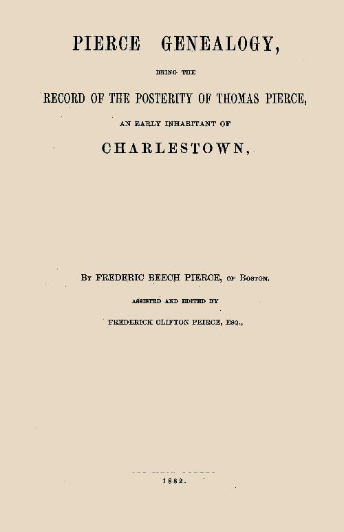 Pierce Geneaolgy