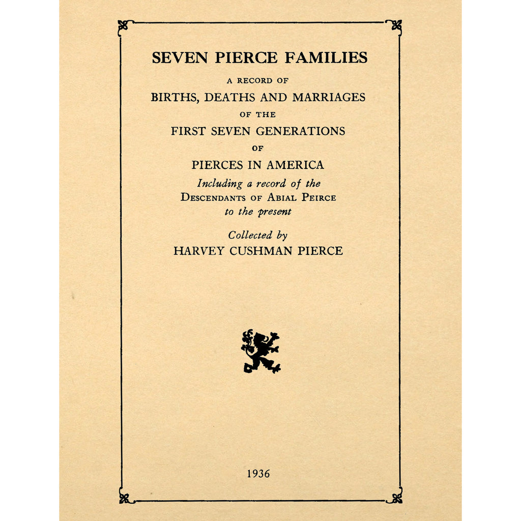 Seven Pierce Families,