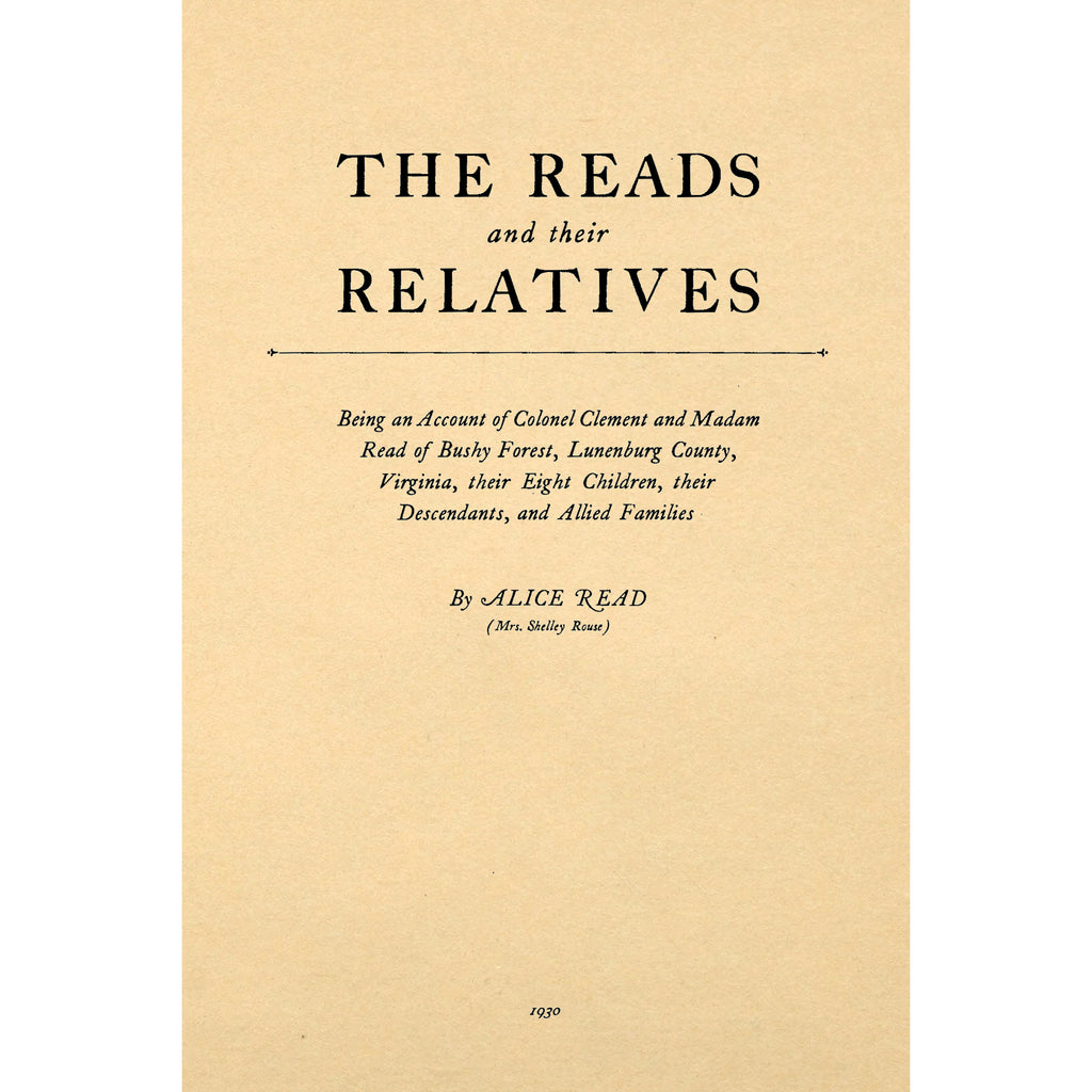 The Reads and Their Relatives;