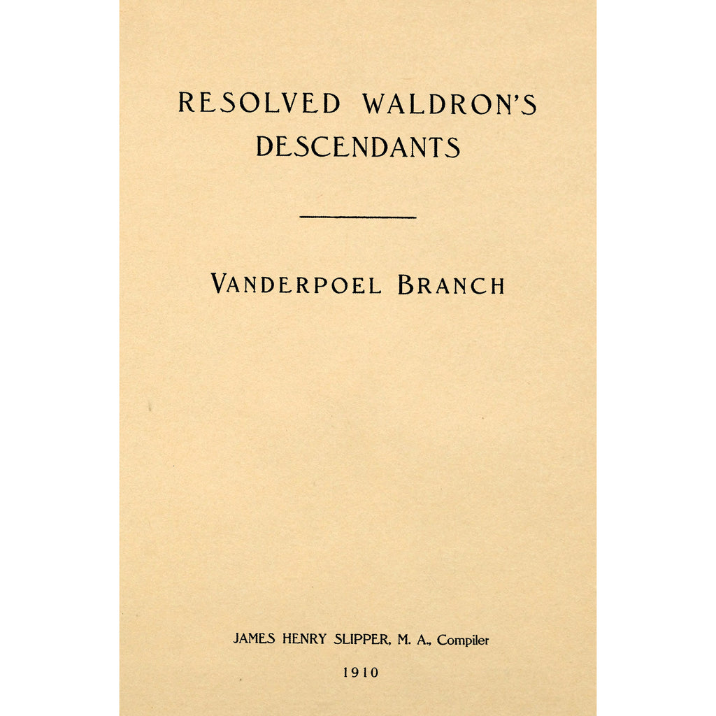 Resolved Waldron's Descendants